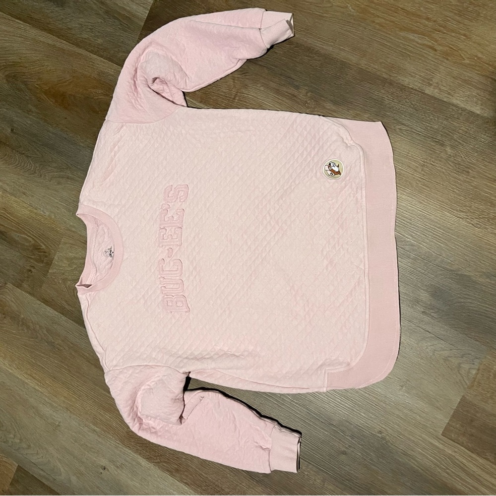Buc-ee’s Pink Quilted Women's Sweater Size Medium
